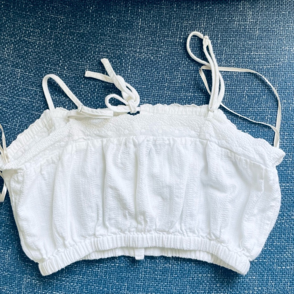 Forever 21 White Crop Top